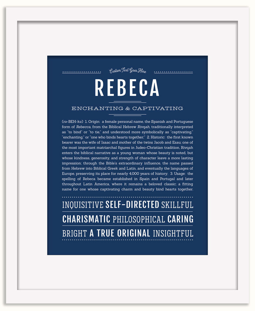 Rebeca | Name Art Print