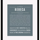 Rebeca | Name Art Print