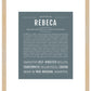 Rebeca | Name Art Print