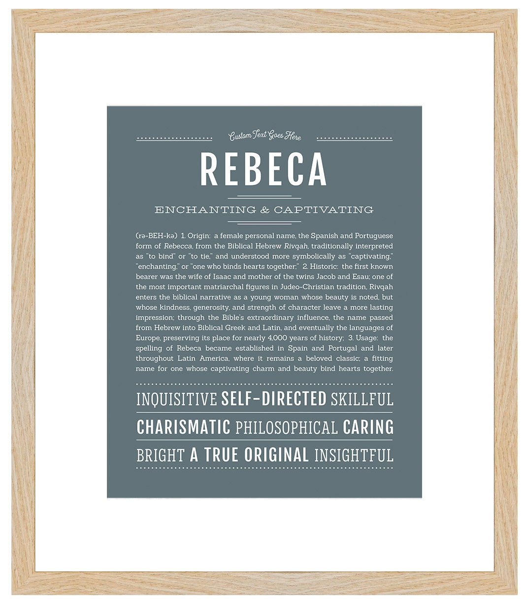 Rebeca | Name Art Print