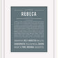 Rebeca | Name Art Print