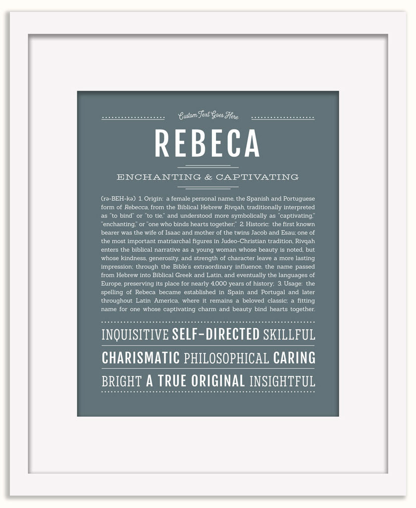 Rebeca | Name Art Print