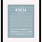 Rebeca | Name Art Print