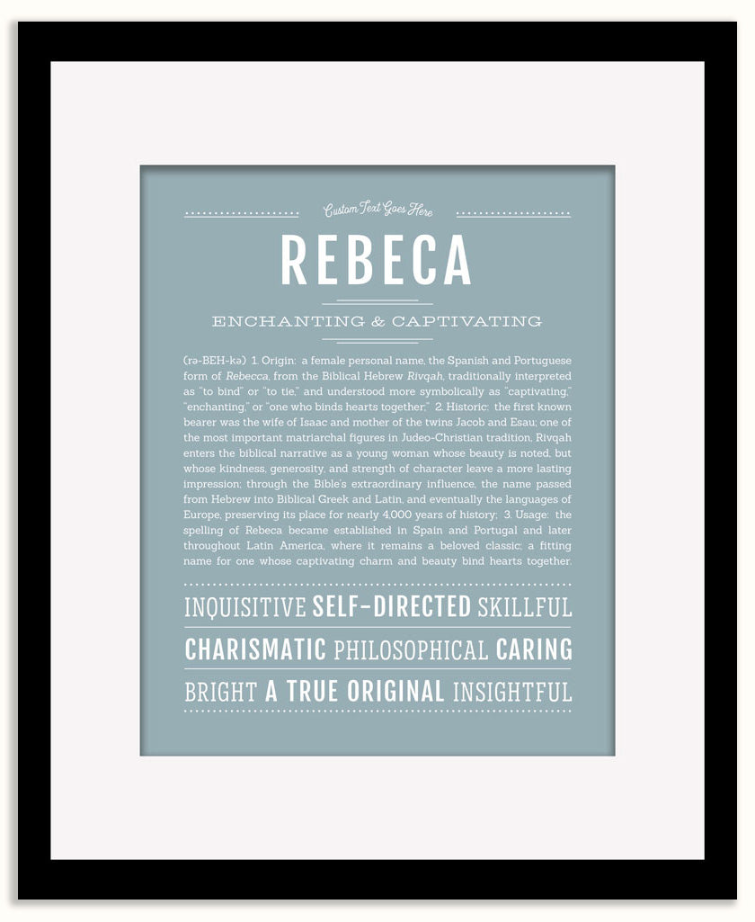Rebeca | Name Art Print