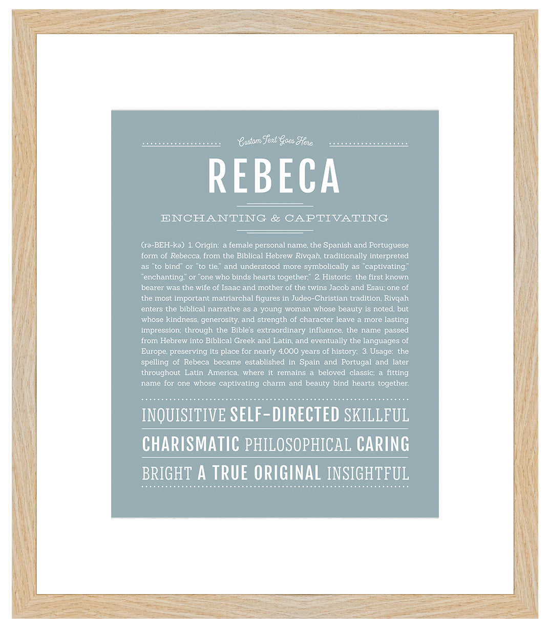 Rebeca | Name Art Print