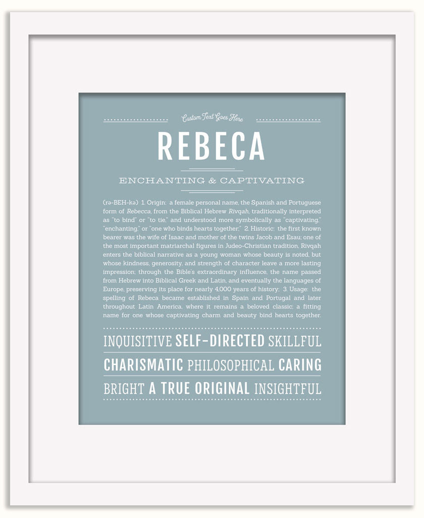 Rebeca | Name Art Print