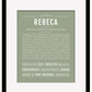 Rebeca | Name Art Print
