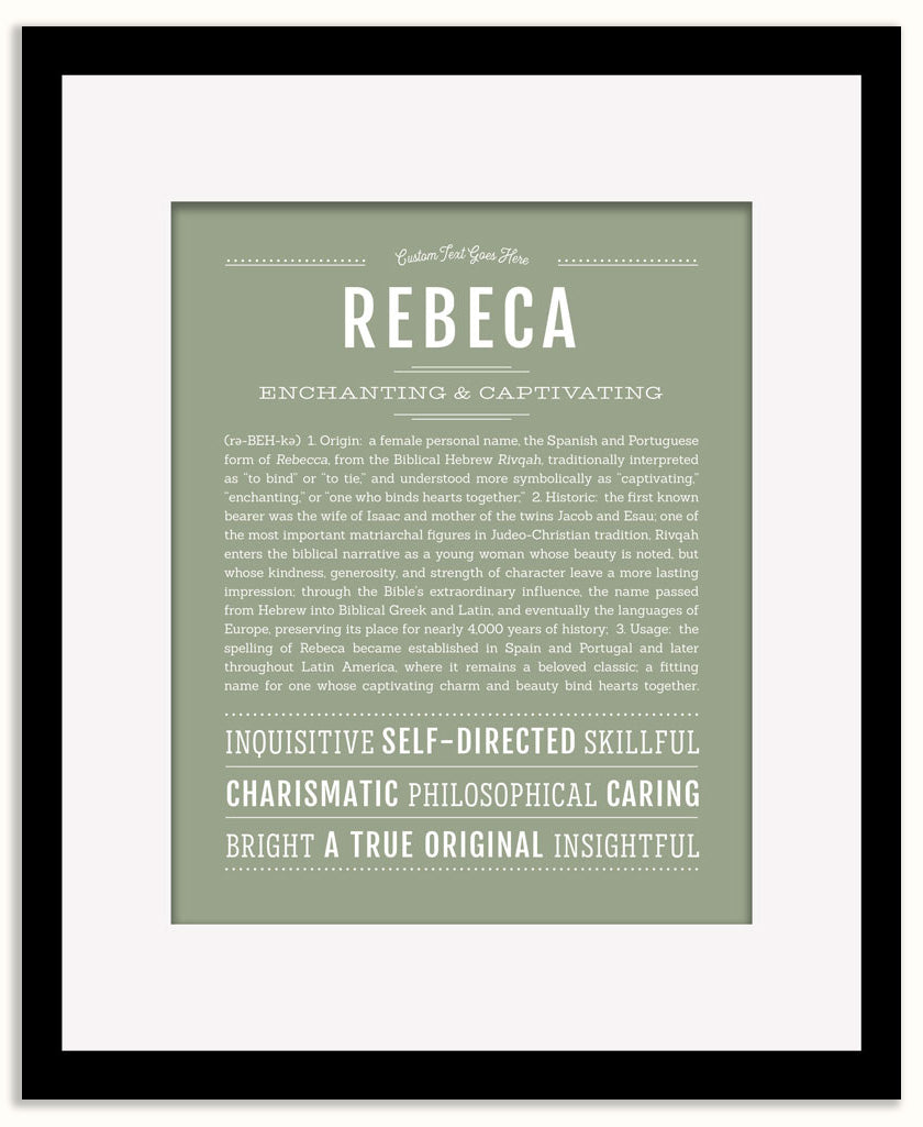 Rebeca | Name Art Print