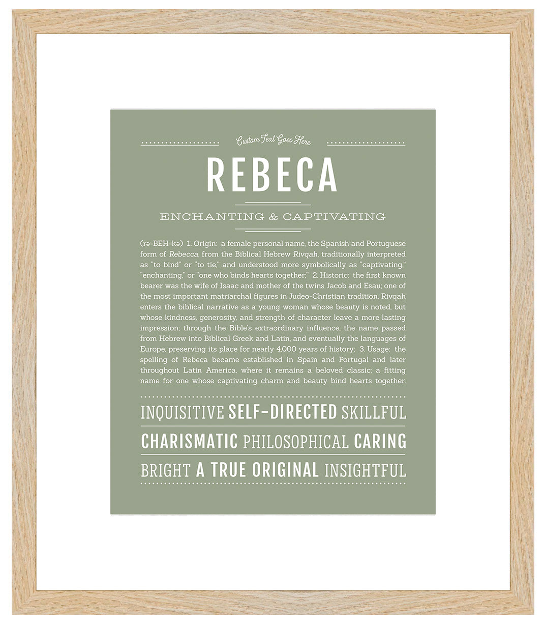 Rebeca | Name Art Print