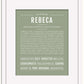 Rebeca | Name Art Print