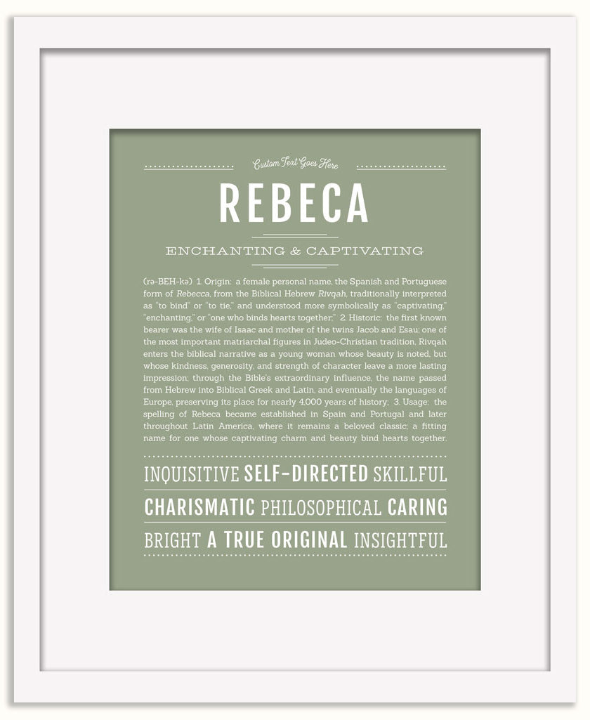 Rebeca | Name Art Print