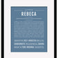Rebeca | Name Art Print