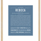 Rebeca | Name Art Print