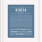 Rebeca | Name Art Print