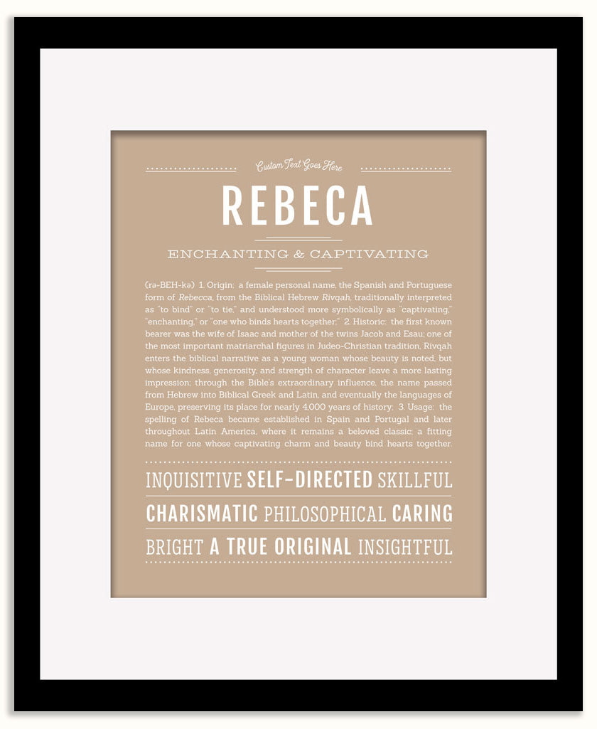 Rebeca | Name Art Print