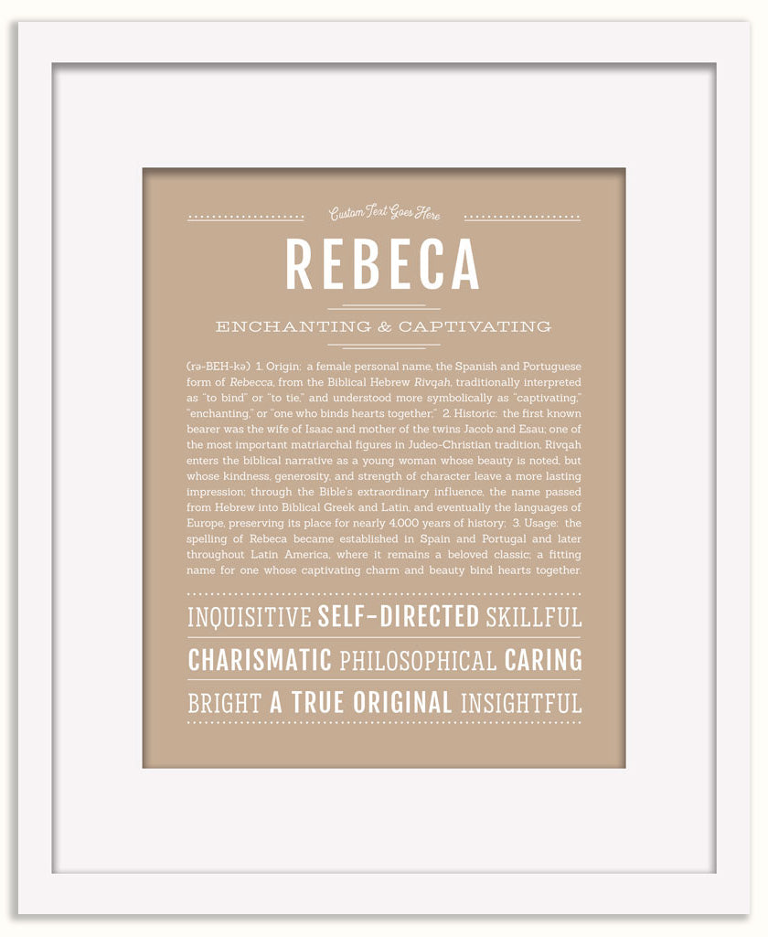 Rebeca | Name Art Print