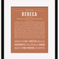 Rebeca | Name Art Print