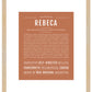 Rebeca | Name Art Print