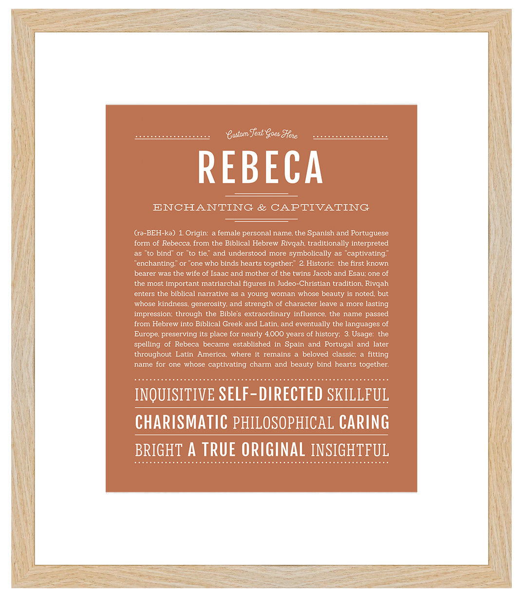 Rebeca | Name Art Print