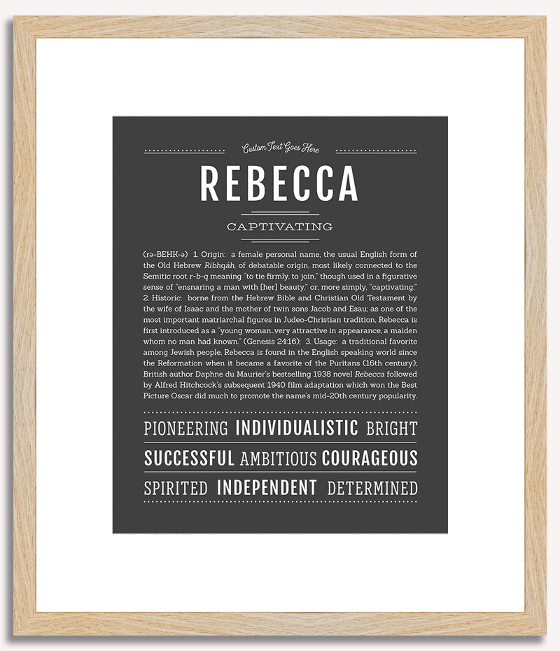 Rebecca | Name Art Print