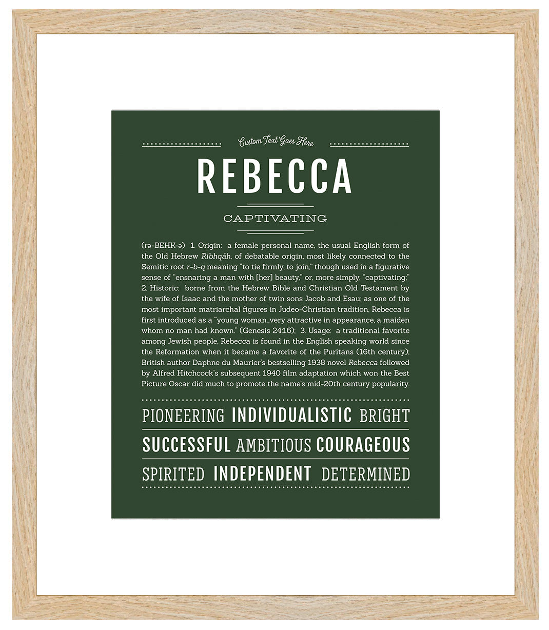 Rebecca | Name Art Print