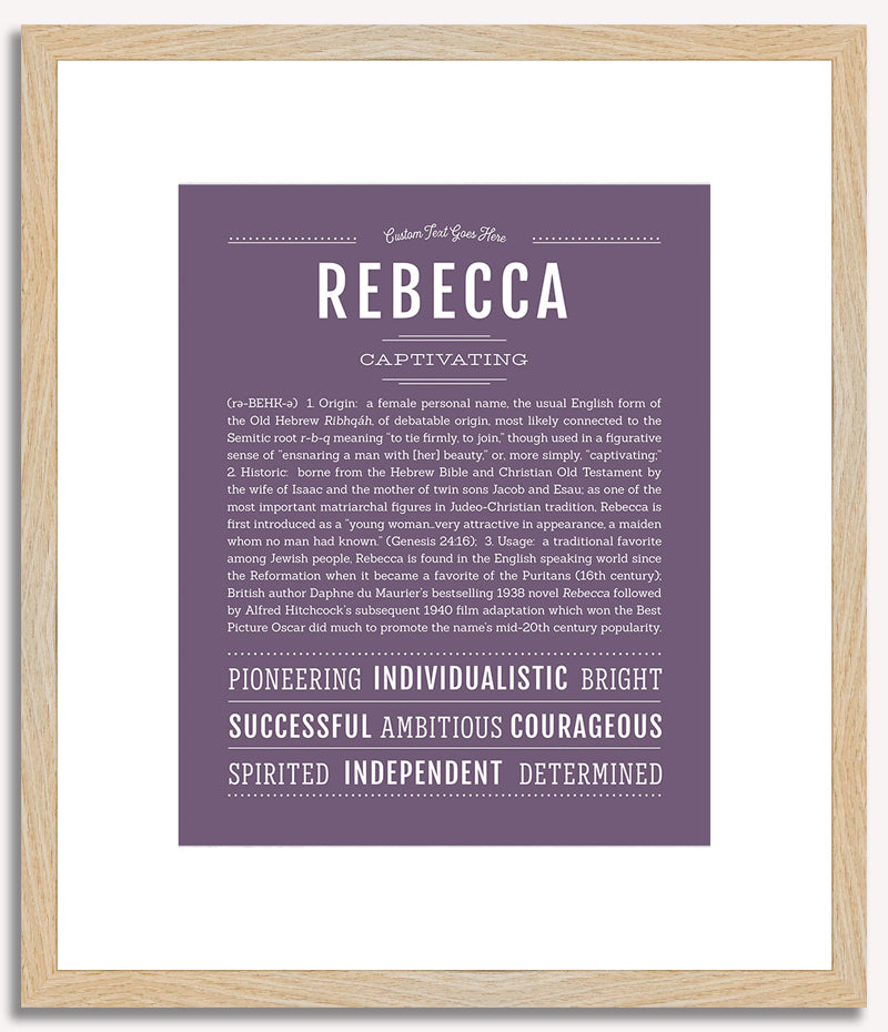 Rebecca | Name Art Print