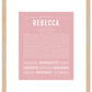 Rebecca | Name Art Print