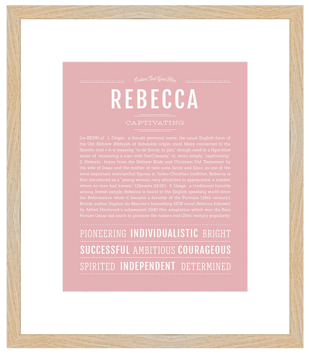 Rebecca | Name Art Print