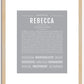 Rebecca | Name Art Print