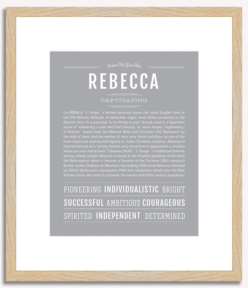 Rebecca | Name Art Print