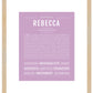 Rebecca | Name Art Print