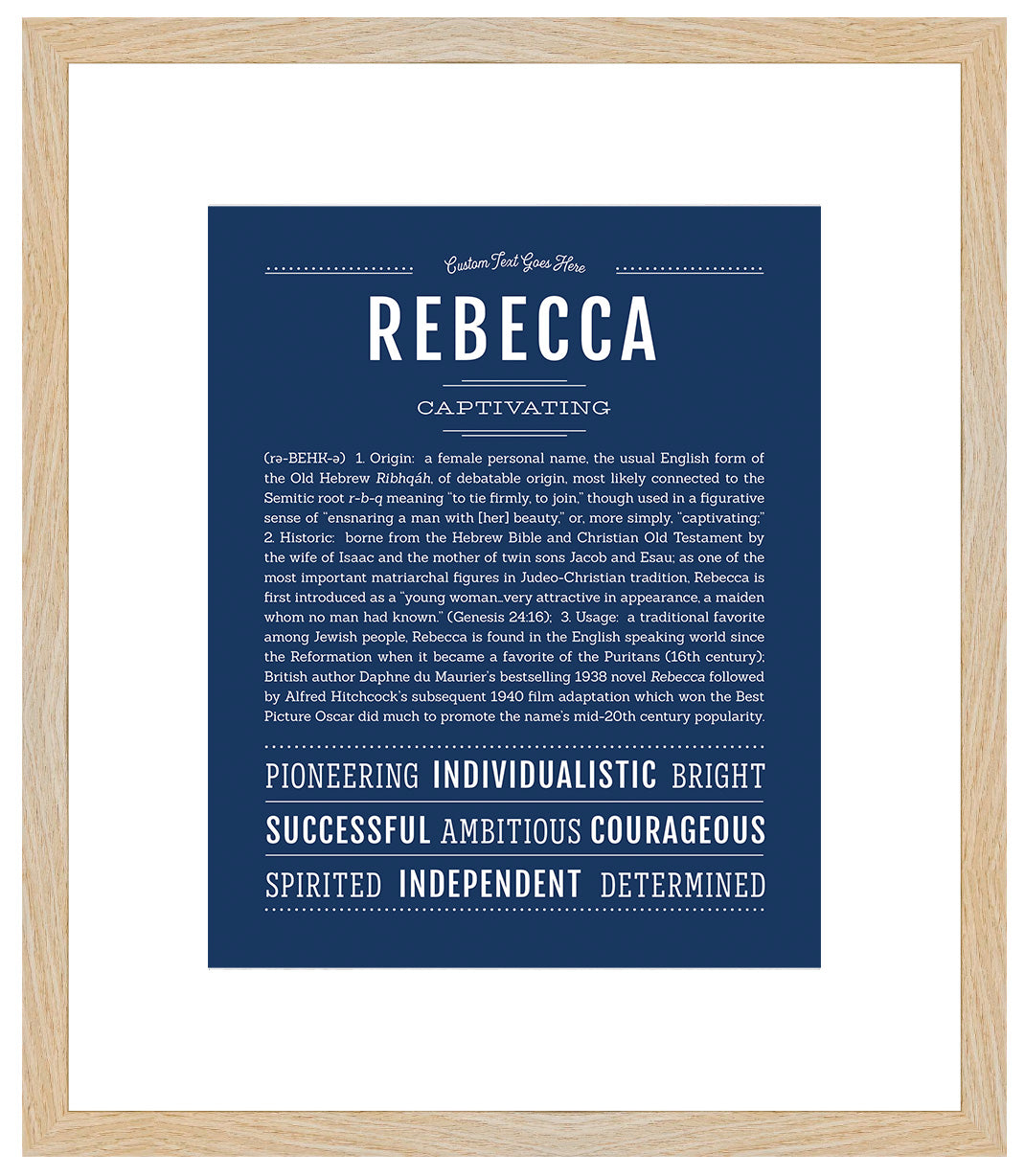 Rebecca | Name Art Print