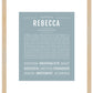 Rebecca | Name Art Print