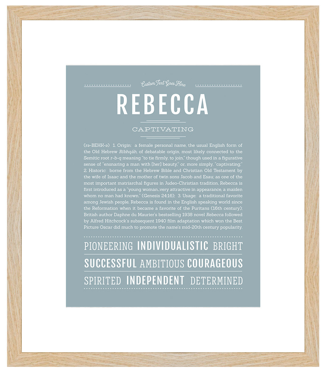 Rebecca | Name Art Print