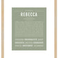 Rebecca | Name Art Print