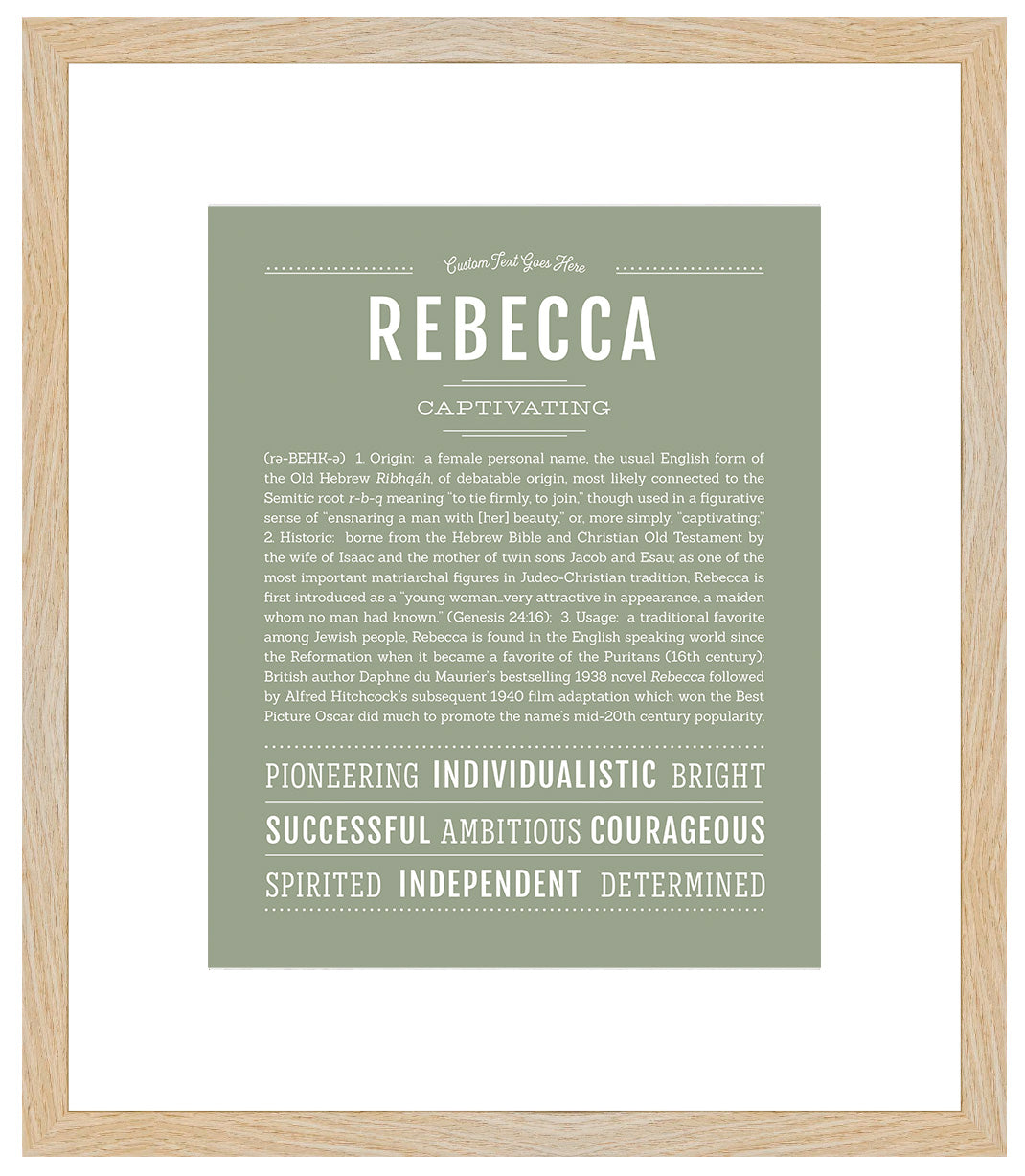 Rebecca | Name Art Print