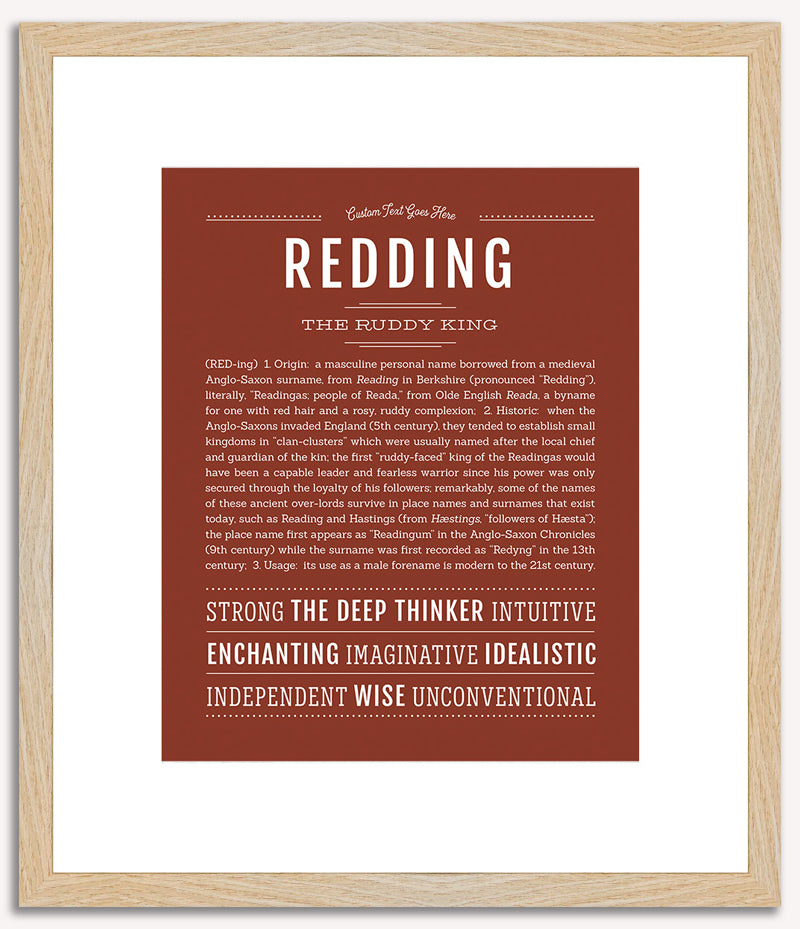 Redding | Name Art Print