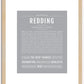 Redding | Name Art Print