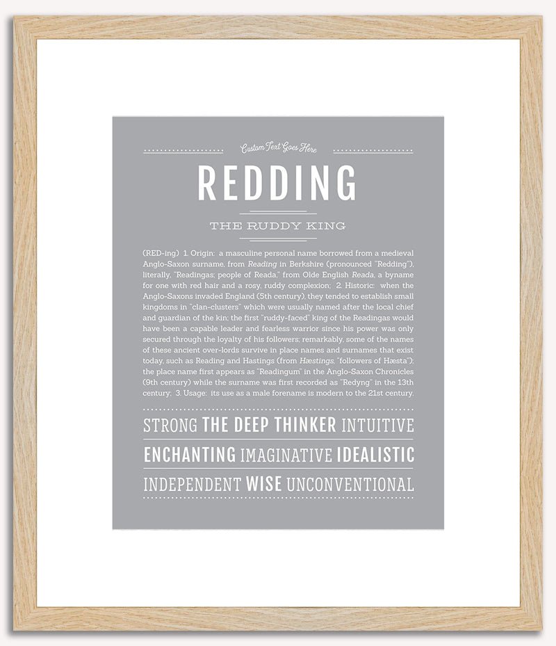 Redding | Name Art Print