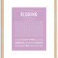 Redding | Name Art Print