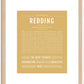 Redding | Name Art Print