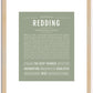 Redding | Name Art Print