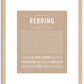 Redding | Name Art Print