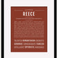 Reece (female) | Name Art Print
