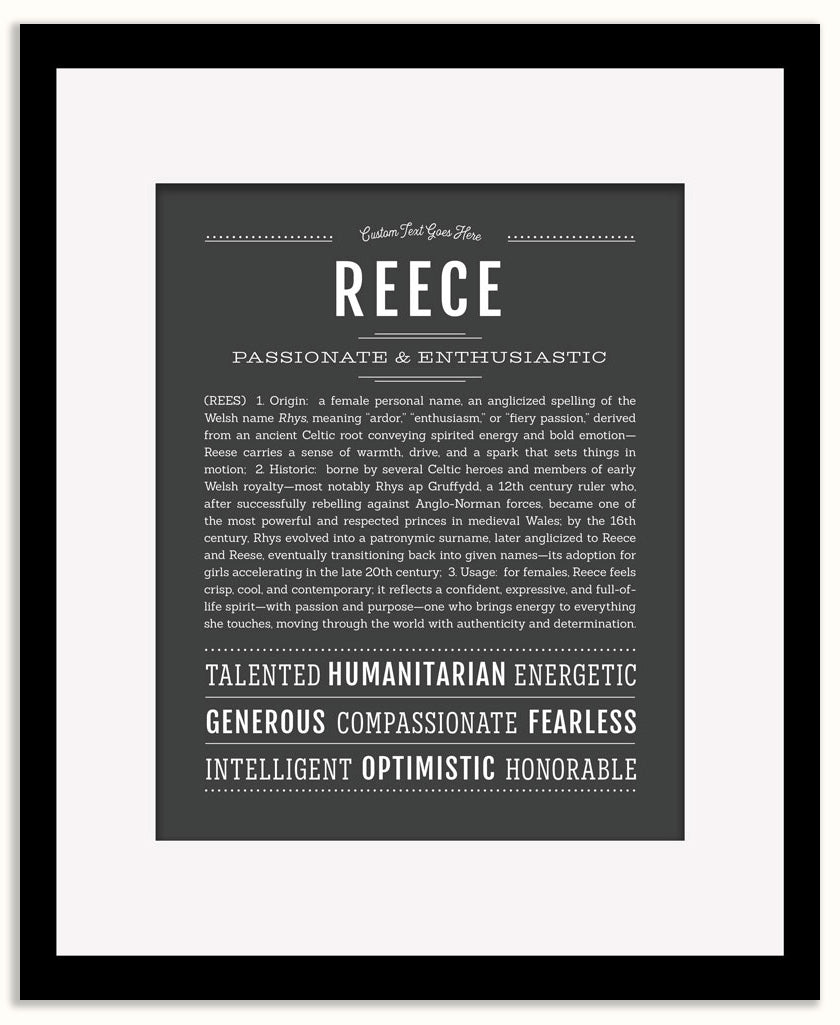 Reece (female) | Name Art Print
