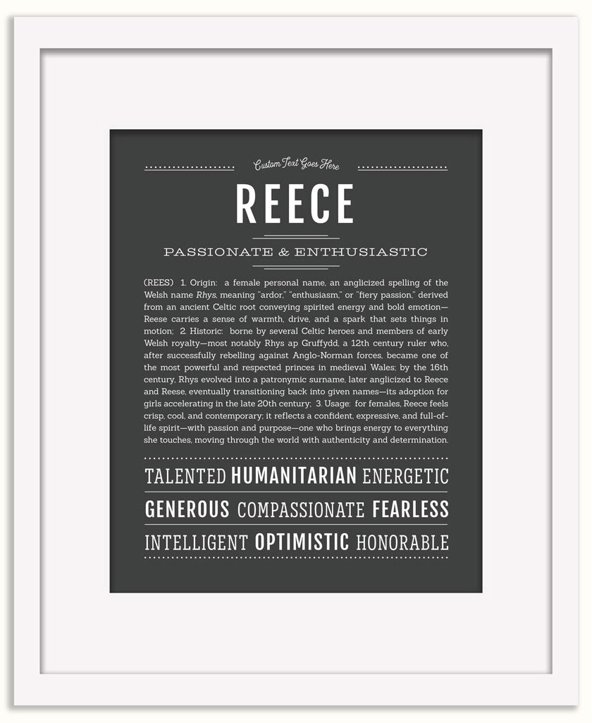 Reece (female) | Name Art Print