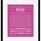 Reece (female) | Name Art Print