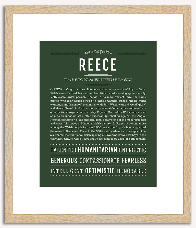 Reece (male) | Name Art Print