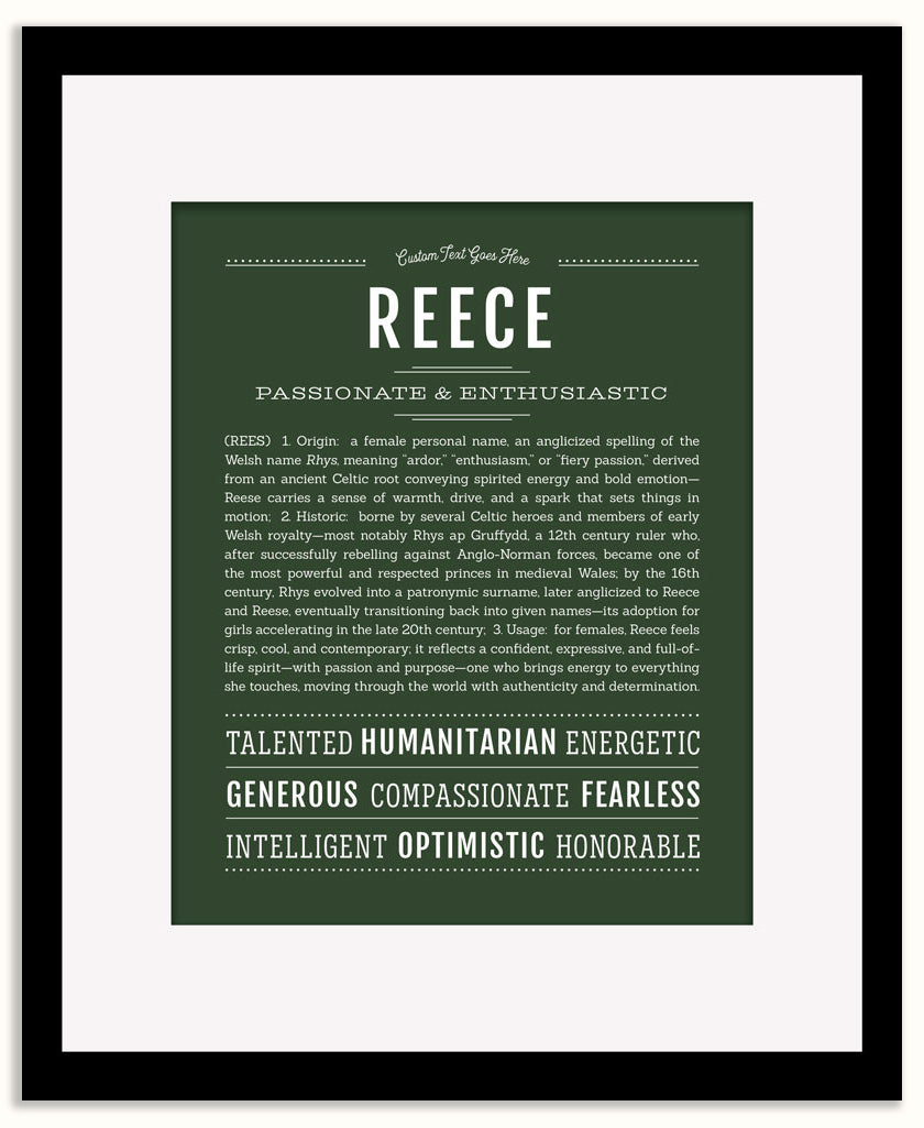 Reece (female) | Name Art Print