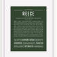 Reece (female) | Name Art Print